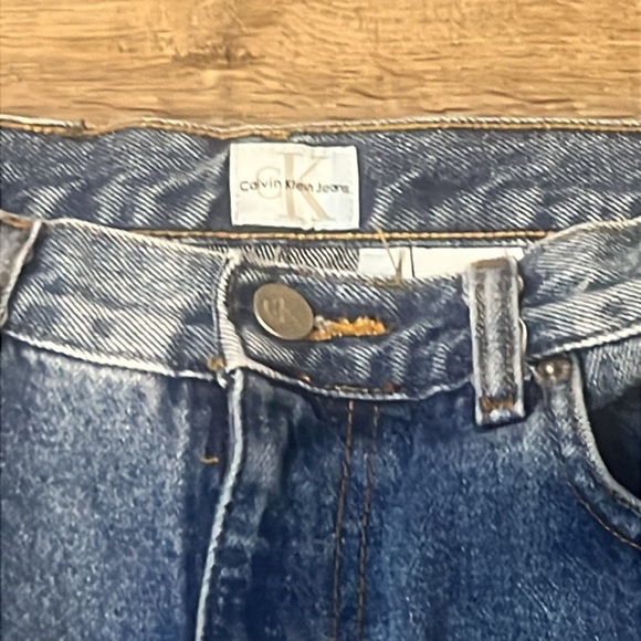 Calvin Klein Blue Boot Cut Denim Jeans - Picture 10 of 13